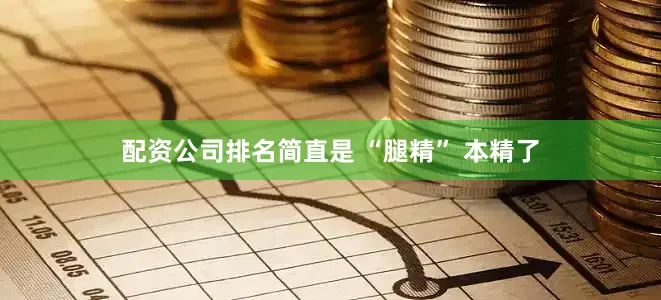 配资公司排名简直是 “腿精” 本精了